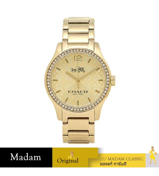 นาฬิกาข้อมือ COACH 14502661 37 MM.,STAINLESS STEEL,GOLD		