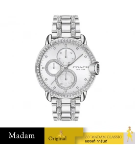 นาฬิกาข้อมือ COACH 14503860,CRYSTALS WOMEN'S MULTI-FUNCTION WATCH, 38 MM,STAINLESS STEEL,SILVER		