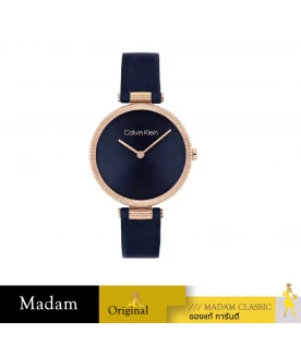 นาฬิกาข้อมือ CALVIN KLEIN CK25100041,35 MM.,LEATHER STRAP,BULE 		