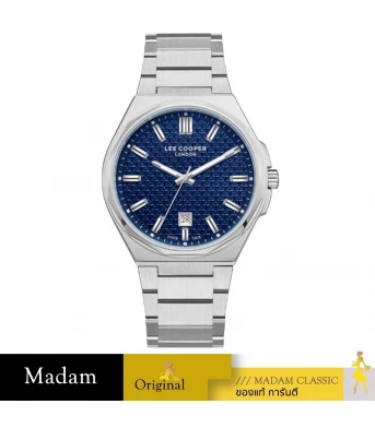 นาฬิกาข้อมือ LEE COOPER LC08031-390,42 MM,STAINLESS STEEL,BLUE / SILVER		