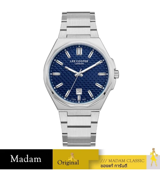 นาฬิกาข้อมือ LEE COOPER LC08031-390,42 MM,STAINLESS STEEL,BLUE / SILVER		