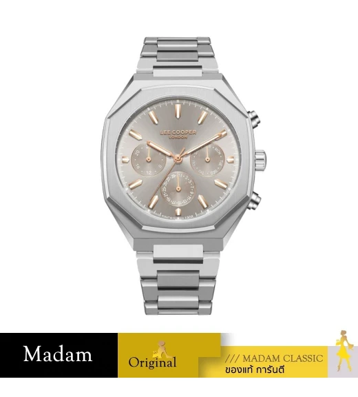 นาฬิกาข้อมือ LEE COOPER LC08045-360,43 MM,STAINLESS STEEL,GREY  / SILVER		