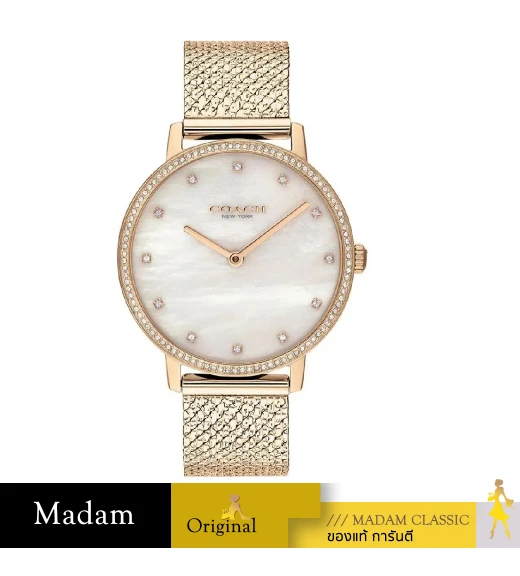นาฬิกาข้อมือ COACH 14503827,LADIES AUDREY WATCH, 35 MM,STAINLESS STEEL,ROSE GOLD		