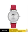 นาฬิกาข้อมือ COACH 14503869,34 MM,LEATHER STRAP,SILVER / RED 				