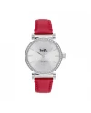 นาฬิกาข้อมือ COACH 14503869,34 MM,LEATHER STRAP,SILVER / RED 				
