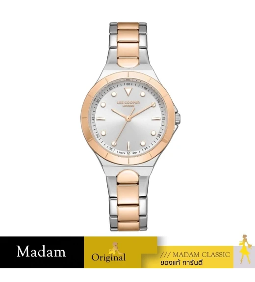 นาฬิกาข้อมือ LEE COOPER LC07999-530,34 MM,STAINLESS STEEL,Tow tone Silver/Rose Gold		