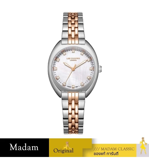 นาฬิกาข้อมือ LEE COOPER LC07989-420,30 MM,STAINLESS STEEL, TWO TONE SILVER/ ROSE GOLD				