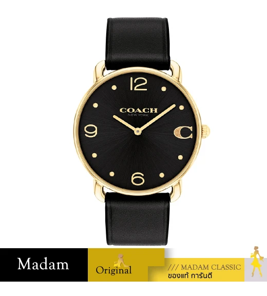 นาฬิกาข้อมือ COACH 14504245,36 MM,LEATHER STRAP,BLACK				