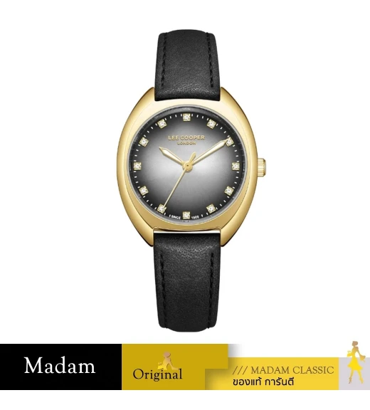นาฬิกาข้อมือ LEE COOPER LC07988-131,30 MM,LEATHER STRAP,BLACK				