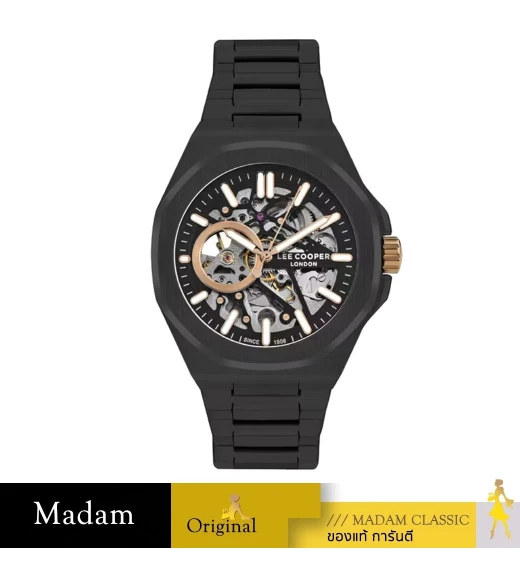 นาฬิกาข้อมือ LEE COOPER LC07977-650,43 MM,SILICONE STRAP,BLACK				