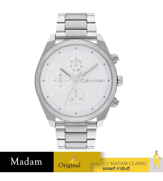 นาฬิกาข้อมือ CALVIN KLEIN CK25200356,43 MM.,STAINLESS STEEL,TWO TONE SILVER/GREY   				