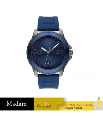 นาฬิกาข้อมือ CALVIN KLEIN CK25200384,44 MM.,SILICONE STRAP,BULE 				