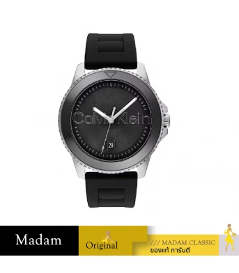 นาฬิกาข้อมือ CALVIN KLEIN CK25200386,44 MM.,SILICONE STRAP,BLACK   				