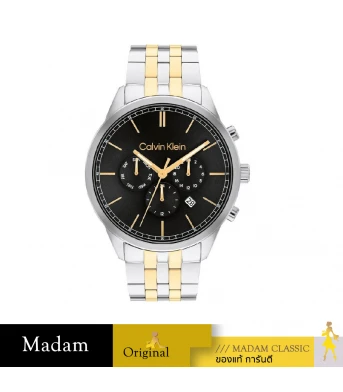 นาฬิกาข้อมือ CALVIN KLEIN CK25200380,44 MM.,STAINLESS STEEL,TWO TONE SILVER/GOLD				