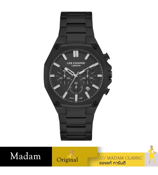 นาฬิกาข้อมือ LEE COOPER LC07319-650,44 MM.,STAINLESS STEEL,BLACK    				