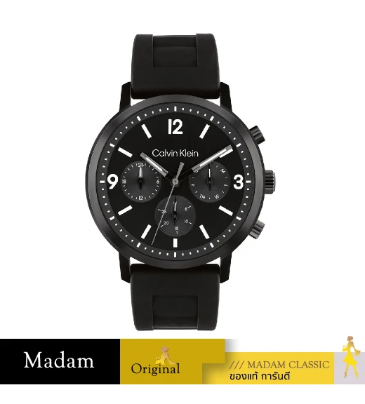 นาฬิกาข้อมือ CALVIN KLEIN CK25200461,44 MM.,SILICONE STRAP,BLACK   				