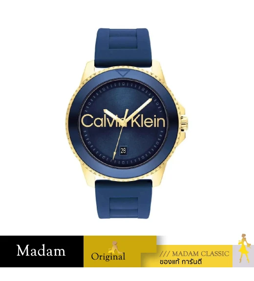 นาฬิกาข้อมือ CALVIN KLEIN CK25200425,44 MM.,SILICONE STRAP,BULE 				