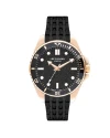 นาฬิกาข้อมือ LEE COOPER LC07954-650,43 MM,SILICONE STRAP,BLACK				