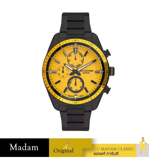 นาฬิกาข้อมือ LEE COOPER LC07949-610,45 MM,SILICONE STRAP,BLACK				