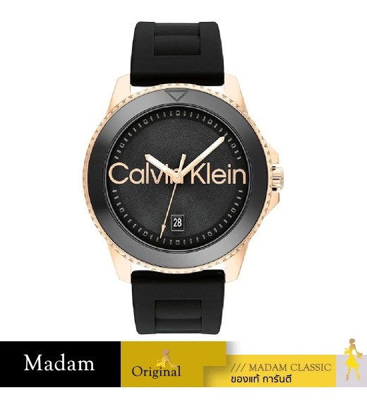 นาฬิกาข้อมือ CALVIN KLEIN CK25200426,44 MM.,SILICONE STRAP,BLACK   				