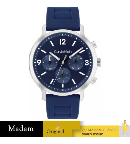 นาฬิกาข้อมือ CALVIN KLEIN CK25200460,44 MM.,SILICONE STRAP,BULE 				
