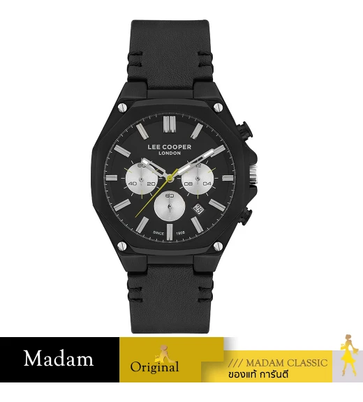 นาฬิกาข้อมือ LEE COOPER LC07318-651,44 MM.,SILICONE STRAP,BLACK   				