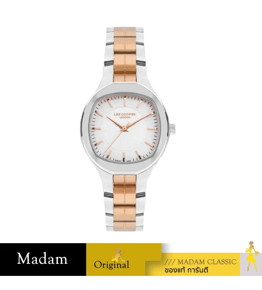 นาฬิกาข้อมือ LEE COOPER LC07850-530,33 MM.,STAINLESS STEEL,TWO TONE SILVER / ROSE GOLD				