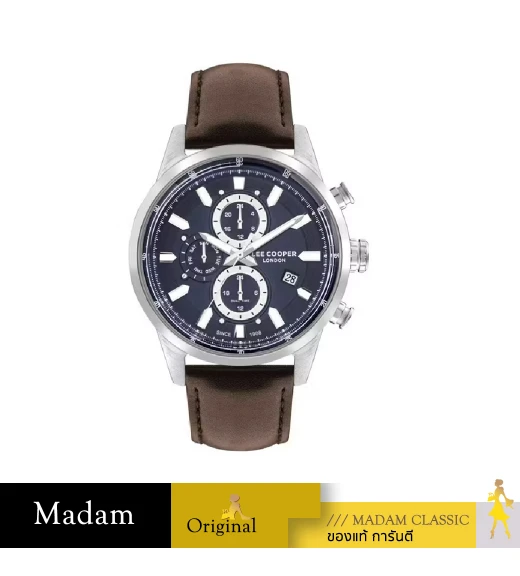 นาฬิกาข้อมือ LEE COOPER LC07855-394,45 MM.,LEATHER STRAP,BROWN    				