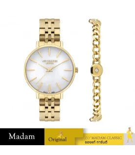 GIFT SET นาฬิกาพร้อมสร้อยข้อมือ LEE COOPER LC07857-120,34 MM.,STAINLESS STEEL,GOLD    				