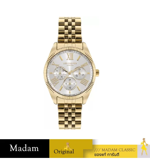 นาฬิกาข้อมือ LEE COOPER LC07865-530,38 MM.,STAINLESS STEEL,TWO TONE SILVER / ROSE GOLD