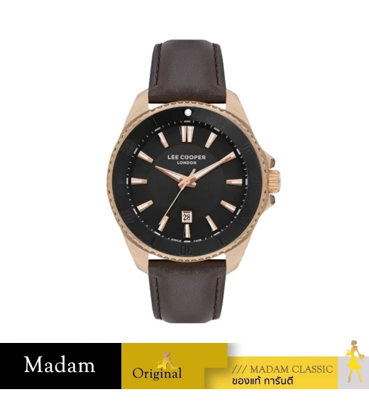 นาฬิกาข้อมือ LEE COOPER LC07870-464,45 MM.,LEATHER STRAP,BROWN				