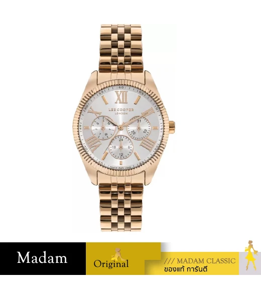 นาฬิกาข้อมือ LEE COOPER LC07811-430,37 MM.,STAINLESS STEEL,ROSE GOLD 				