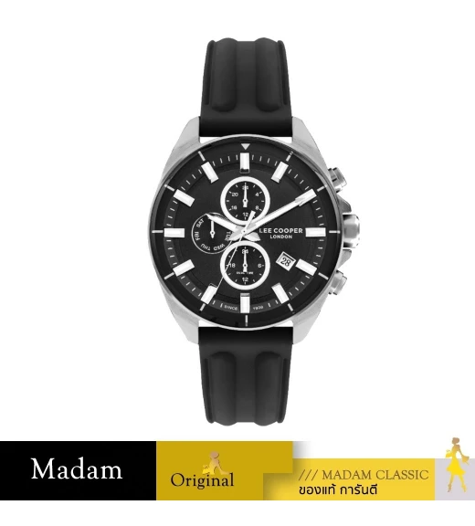 นาฬิกาข้อมือ LEE COOPER LC07881-351,46 MM,SILICONE STRAP,BLACK		