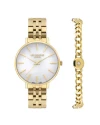 GIFT SET นาฬิกาพร้อมสร้อยข้อมือ LEE COOPER LC07857-120,34 MM.,STAINLESS STEEL,GOLD    				