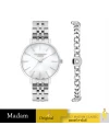GIFT SET นาฬิกาพร้อมสร้อยข้อมือ LEE COOPER LC07857-320,34 MM.,STAINLESS STEEL,SILVER     				