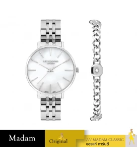 GIFT SET นาฬิกาพร้อมสร้อยข้อมือ LEE COOPER LC07857-320,34 MM.,STAINLESS STEEL,SILVER     				