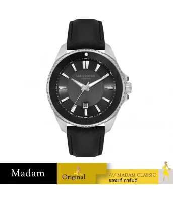 นาฬิกาข้อมือ LEE COOPER LC07870-351,45 MM.,LEATHER STRAP,BLACK				