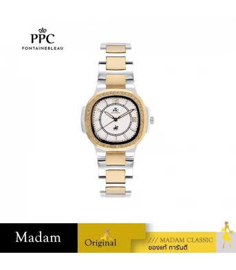 นาฬิกาข้อมือ Polo Club PPC-EB08-SGD-WE MEDICI CLASSIC DATE SILVER GOLD / WHITE TWO TONE SILVER GOLD / WHITE	