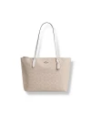กระเป๋าสะพายไหล่ COACH CBT20  ZIP TOP TOTE BAG IN SIGNATURE CANVAS  (IMXDM)