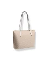 กระเป๋าสะพายไหล่ COACH CBT20  ZIP TOP TOTE BAG IN SIGNATURE CANVAS  (IMXDM)