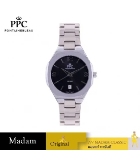 นาฬิกาข้อมือ PPC FONTAINEBLEAU PPC-EE06-SRG-BK JOAN CLASSIC DATE BLACK 36 MM, BLACK