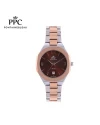 นาฬิกาข้อมือ PPC FONTAINEBLEAU PPC-EE06-SRG-BR JOAN CLASSIC DATE SILVER ROSEGOLD / BROWN 36 MM,SILVER ROSEGOLD / BROWN	