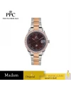 นาฬิกาข้อมือ PPC FONTAINEBLEAU PPC-ED01-SRG-BR ÉTOILE ROMANS CLASSIC SILVER ROSEGOLD / BROWN 36 MM,SILVER ROSEGOLD / BROWN	