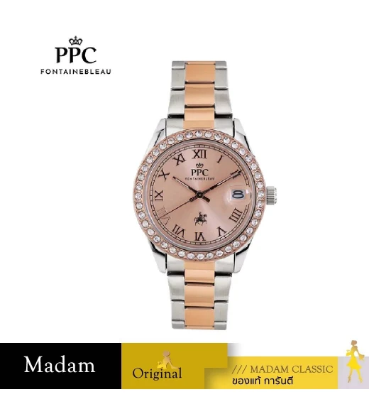 นาฬิกาข้อมือ PPC FONTAINEBLEAU PPC-ED01-SRG-RG ÉTOILE ROMANS CLASSIC SILVER ROSEGOLD / ROSEGOLD 36 MM,SILVER ROSEGOLD / ROSEGOLD	