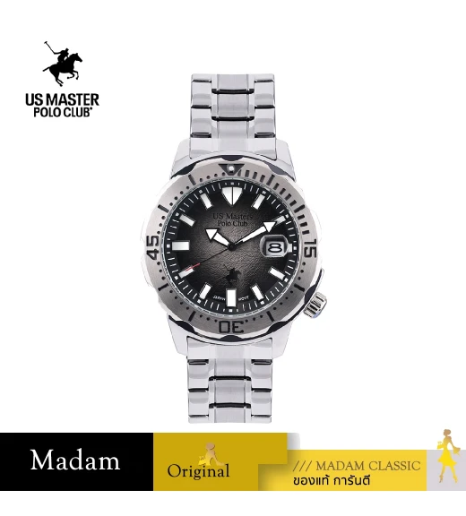 นาฬิกาข้อมือ US MASTERS POLO CLUB USM-EE07-LBK OHIO CLASS JAGUAR DATE 43 MM,LIGHT BLACK