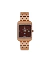 นาฬิกาข้อมือ PPC FONTAINEBLEAU PPC-DG09-RG-BR DORÉE DIAMANT CLASSIC DATE 28 MM,ROSEGOLD / BROWN