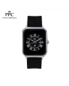 นาฬิกาข้อมือ PPC FONTAINEBLEAU PPC-DH01-BK-BK JEUNESSE QUAD EDGE ROMAN DATE 35 MM,BLACK / BLACK
