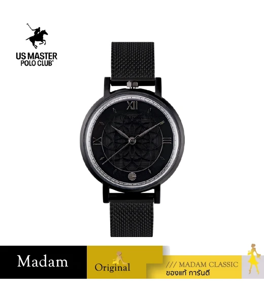 นาฬิกาข้อมือ US MASTERS POLO CLUB USM-EC14-IPB HARMONY ANCIENT SWISS 37.5 MM,PLATING BLACK