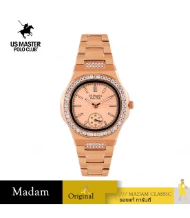 นาฬิกาข้อมือ US MASTERS POLO CLUB USM-ED03-RG THE EMPIRE LADY CRYSTAL 32.5 MM,ROSEGOLD