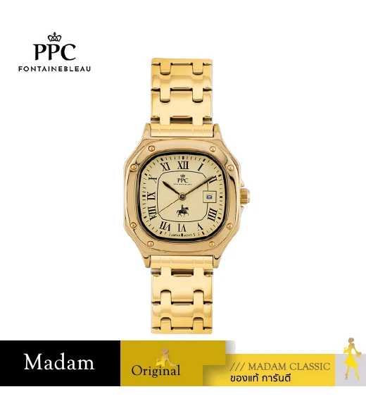 นาฬิกาข้อมือ PPC FONTAINEBLEAU PPC-EC01-GD CHARLES ROMANS CLASSIC 30 MM,GOLD